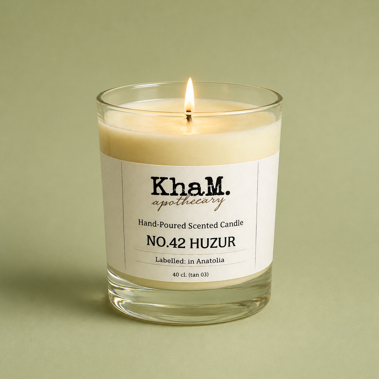NO.42 HUZUR aromatik bitkisel mum