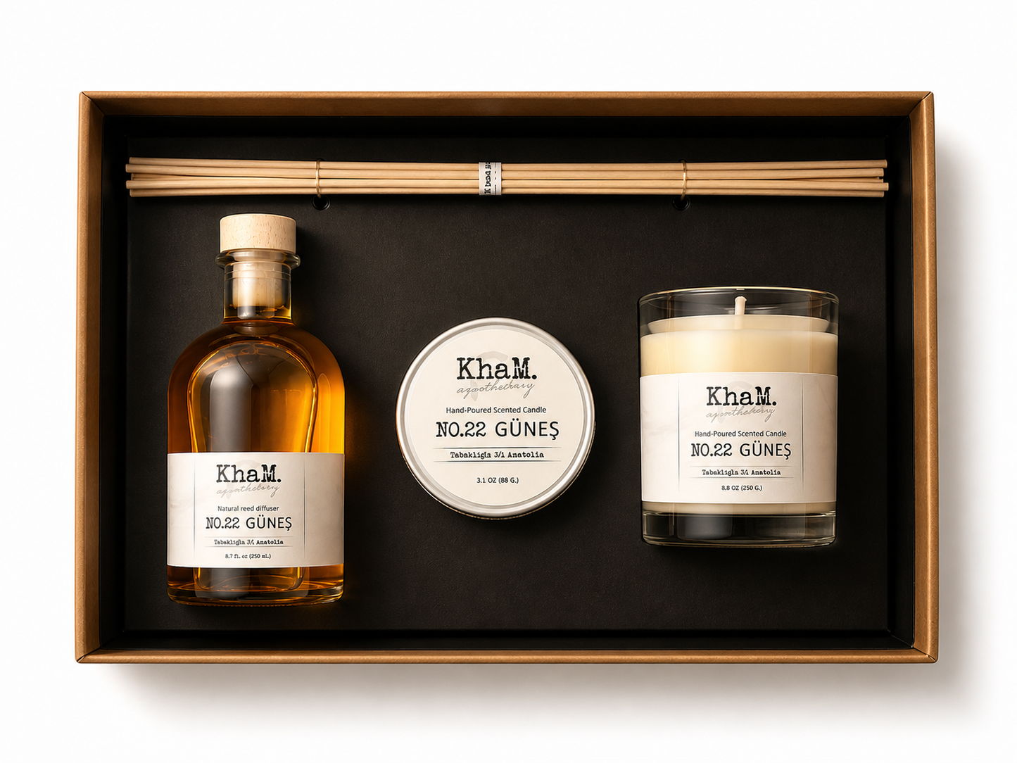 NO.22 GÜNEŞ klasik 3'lü set