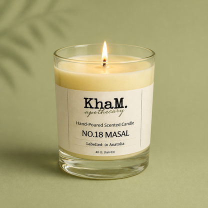 NO.18 MASAL aromatik bitkisel mum